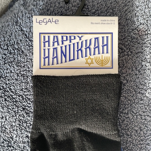 NWT Happy Hanukkah Menora Socks - Picture 4 of 4